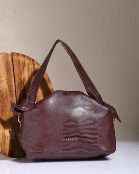 Caprese maroon discount solid handheld bag