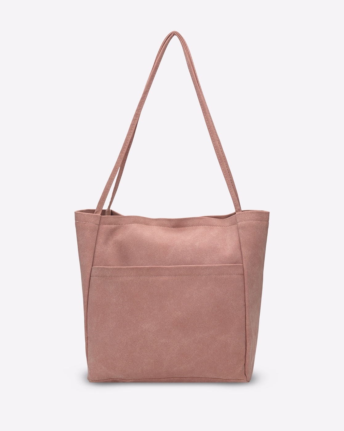 Pink suede outlet tote