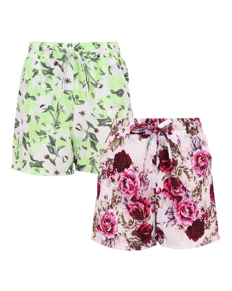 Floral Print Sports Shorts