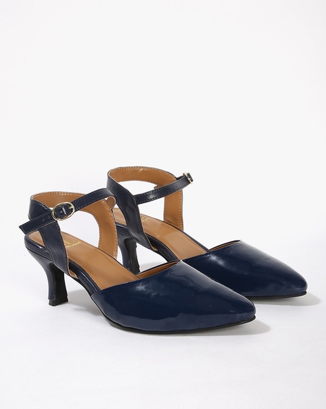 Twin Shoes Women Heel Sandal | Elastic Ankle Strap Women Sandals | Blue  Fashion Sandal |