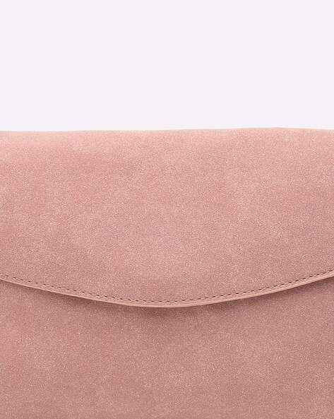 Phase Eight Suede Stitch Clutch Bag, Pink, One Size