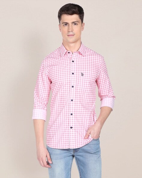 U S Polo Assn Checked Cotton Shirt