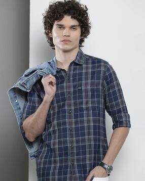 the indian garage co Checked Shirt with Patch Pocket-picture-25