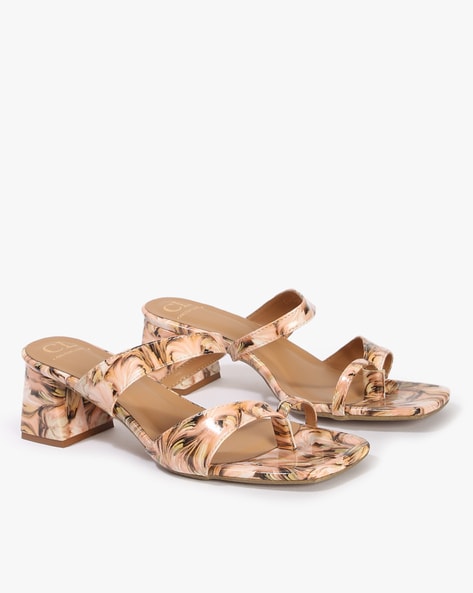 Amazon.com | Shoe Land Womens SL-Melinda Low Block Heels Open Toe One Band  Ankle Strap Dress Pumps Sandals, 1901Black, Size 5.0 | Heeled Sandals