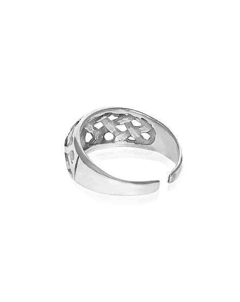 Infinity X Cross Weave Entangle Thumb Ring (9mm) | Sterling silver thumb  rings, Thumb rings, Feather thumb ring