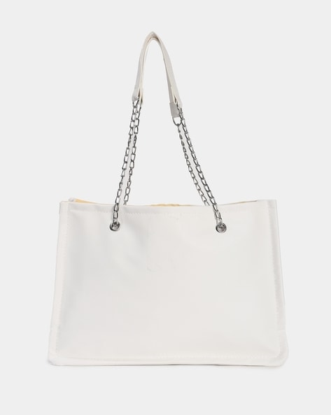 OFF-WHITE Arrows Tote Bag Orange Black in Polyethylene with Silver