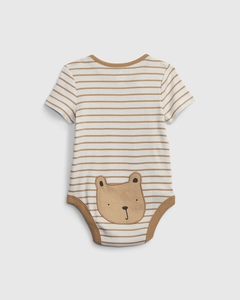 Buy Brown Bodysuits for Infants by Gap Kids Online Ajio