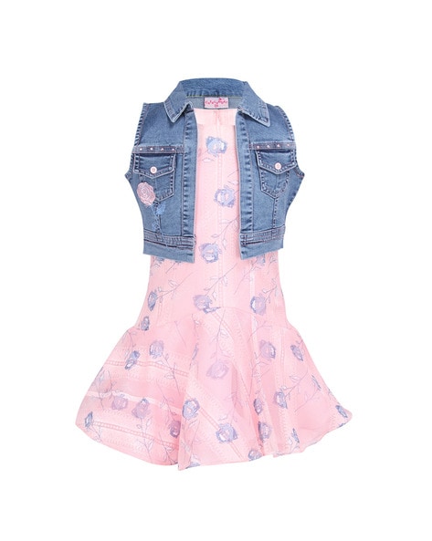 Experience more than 109 frock with denim jacket latest