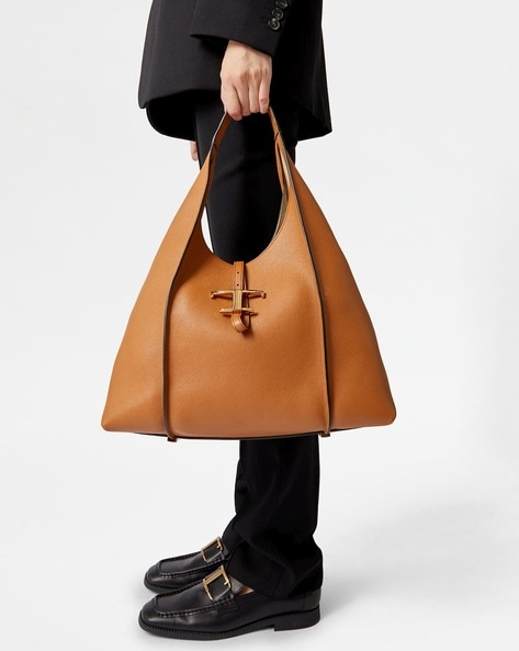 Tod's T Timeless Medium Hobo Bag For Women (Brown, OS)
