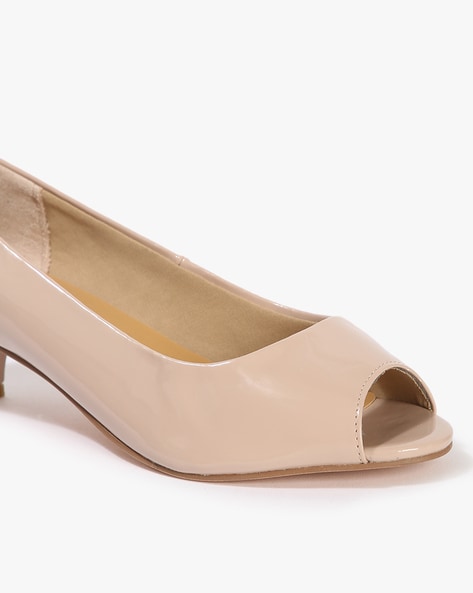 Piccadilly Ref: 114046 Business Court Peep Toe Shoe Low Heel in Silver –  Brazilian Shoes NZ