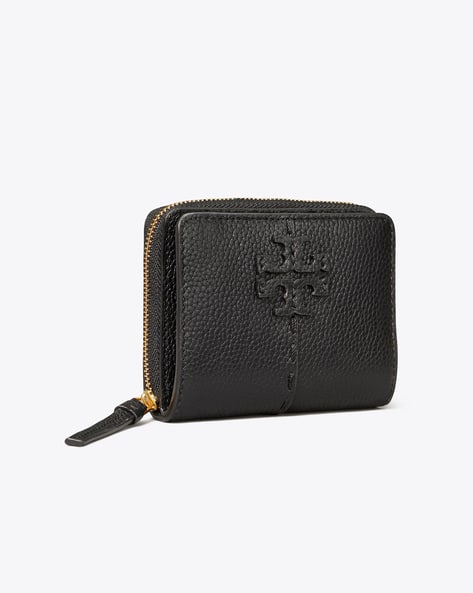 Buy Tory Burch McGraw Bi-Fold Wallet | Black Color Women | AJIO LUXE