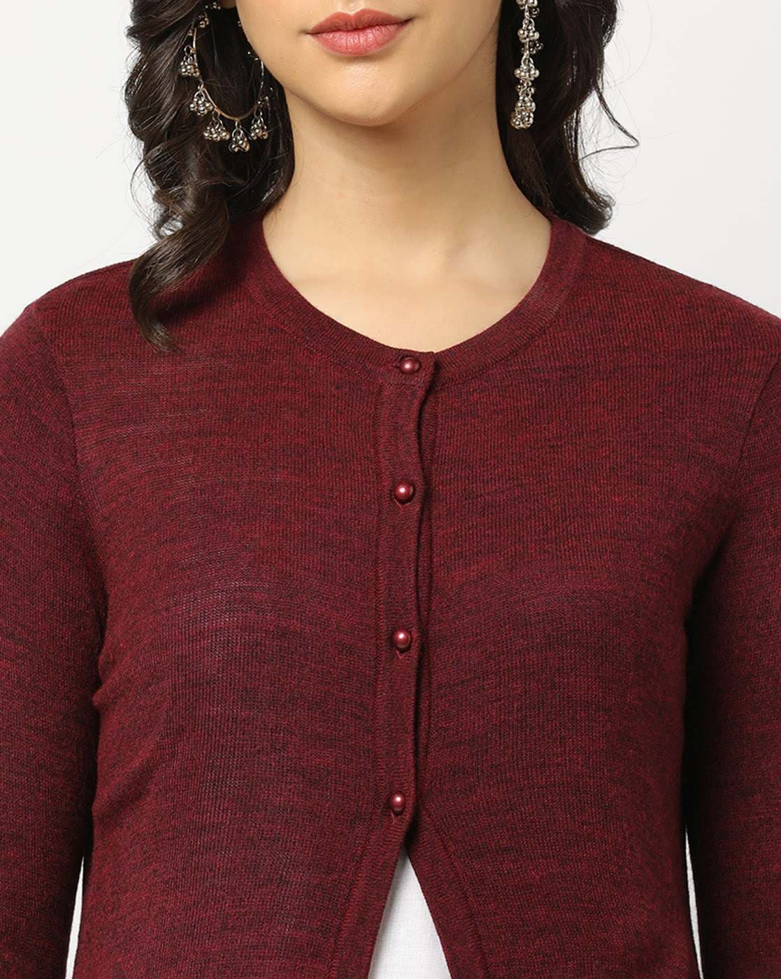 Zara Cardigan [maroon] - ShopperBoard