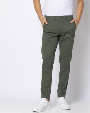 Olive Green Straight Pants