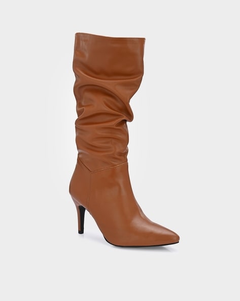 Mid calf clearance heeled boots uk