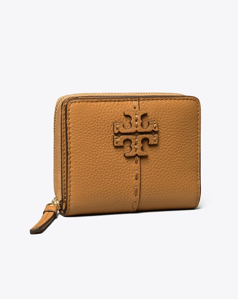 Buy Tory Burch McGraw Bi-Fold Wallet | Black Color Women | AJIO LUXE