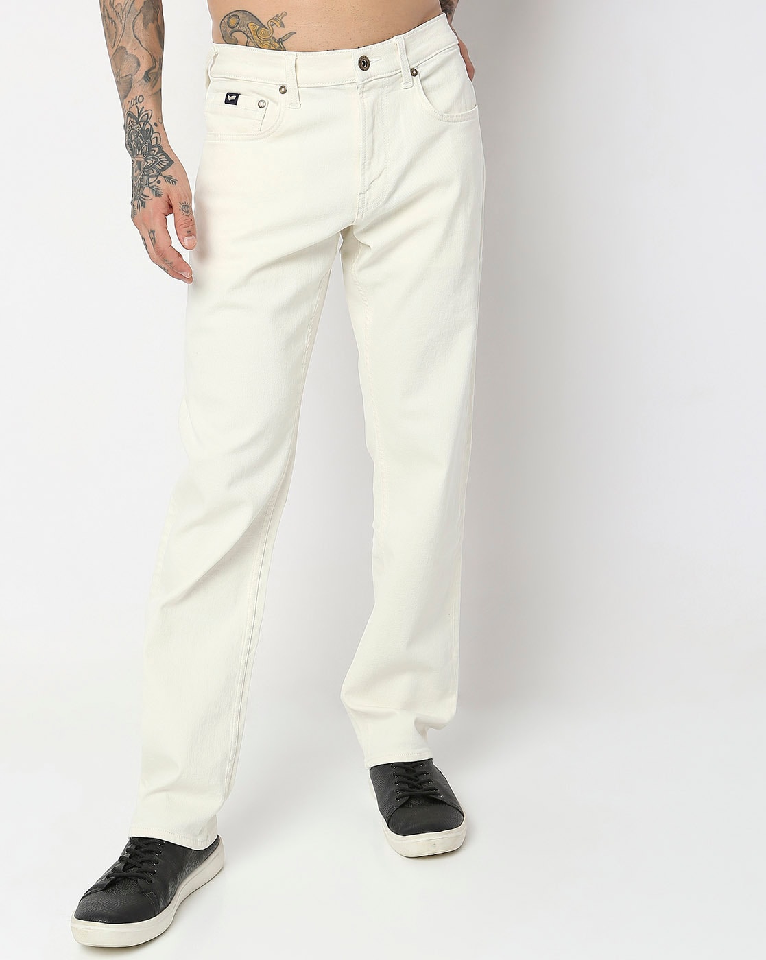 off white jean trousers