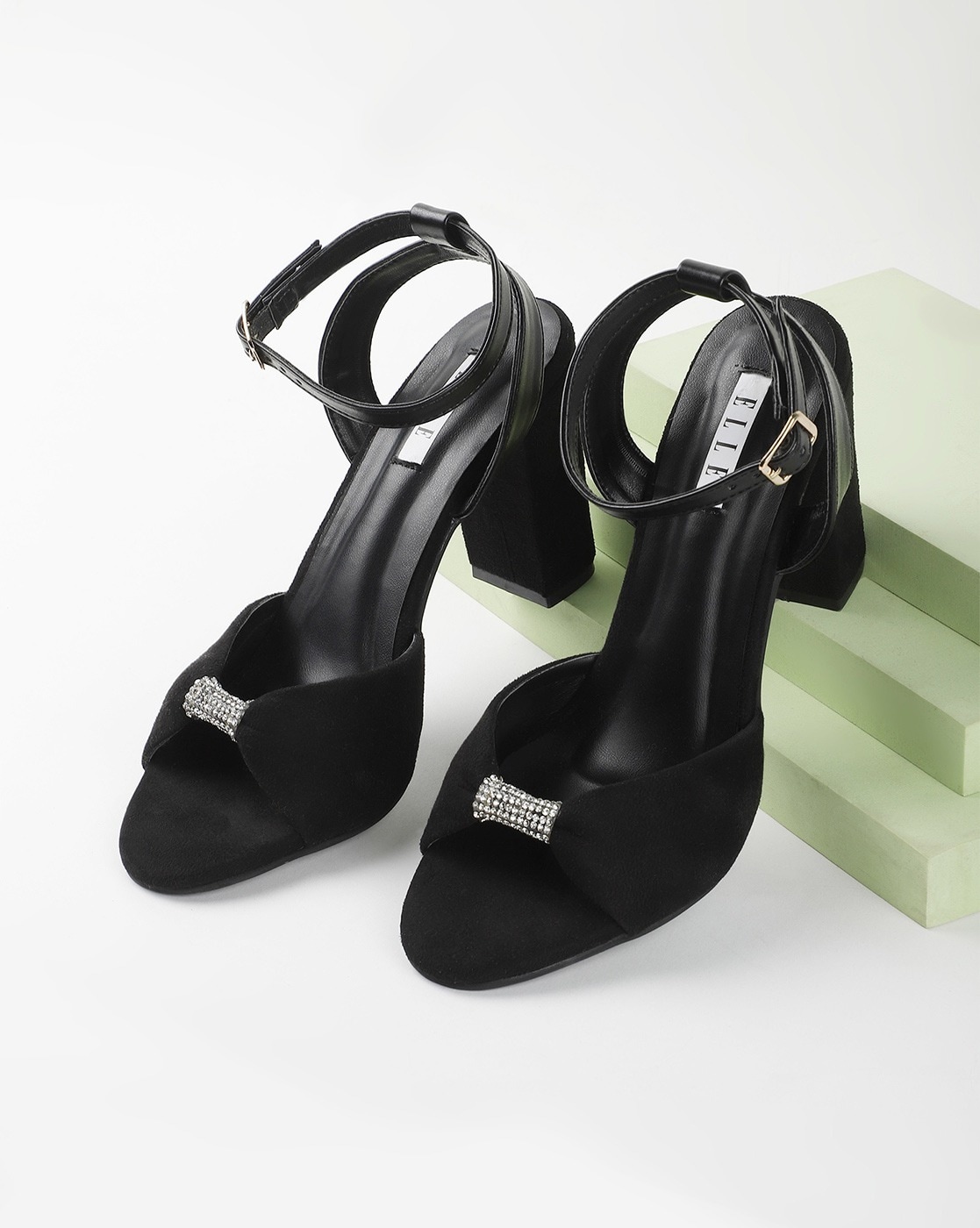 Aribaa Black Lace-Up High Heel Sandals | Sandals heels, High heel sandals,  Lace up high heels