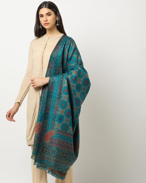 Shawl with Frayed Hem Price in India