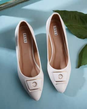 elle Pointed-Toe Kitten Heels with Metal Accent-picture-47