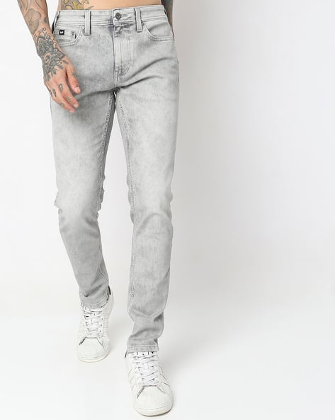 Sax In Acid Wash Skinny Jeans