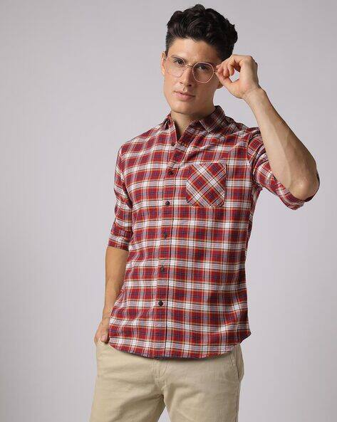 Buda men shirts red s