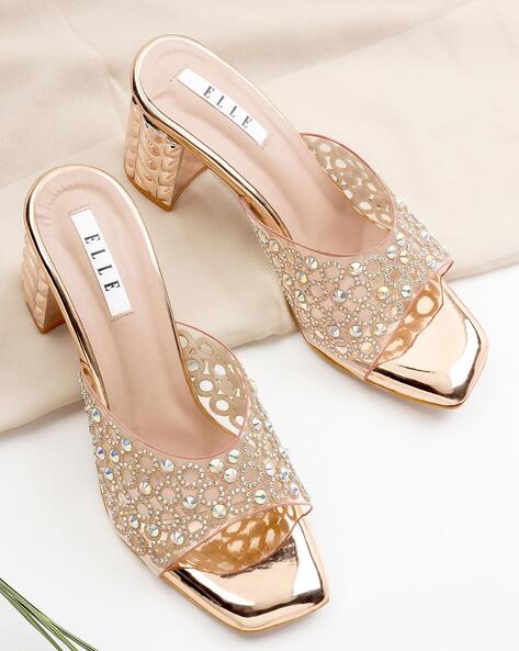 MONAQI Women Gold Heels - Buy MONAQI Women Gold Heels Online at Best Price  - Shop Online for Footwears in India | Flipkart.com