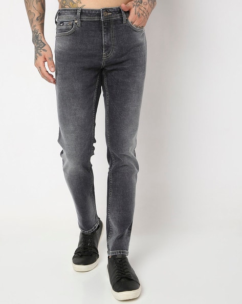 Gas Sax Skinny Fit Mid-Wash Jeans