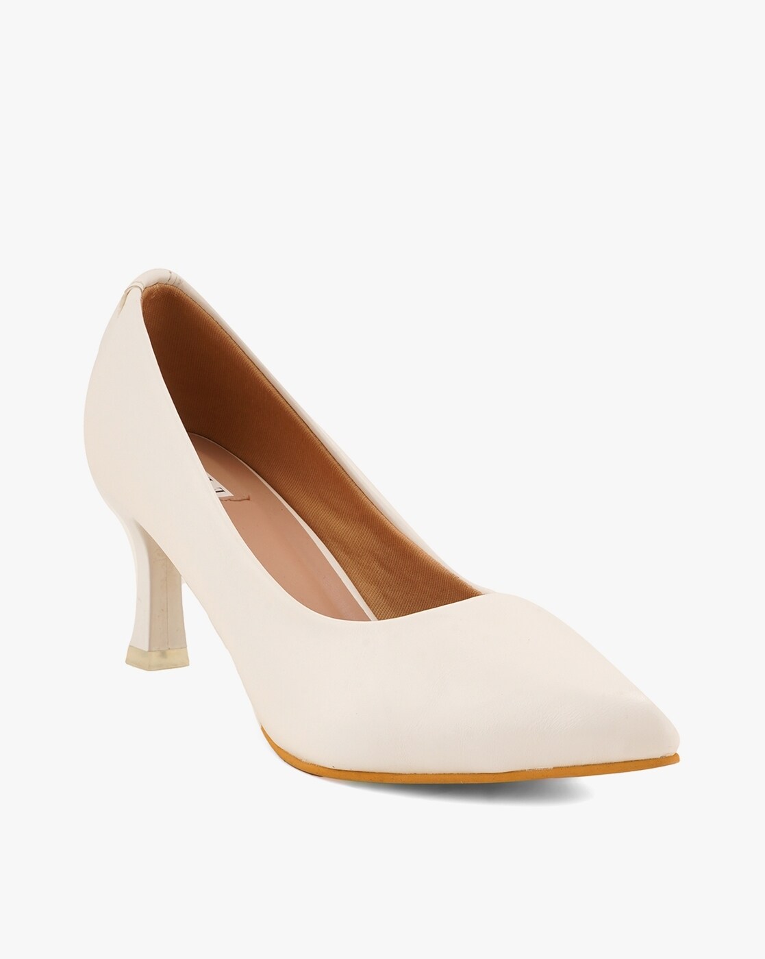 Buy White Heeled Shoes for Women by ELLE Online | Ajio.com