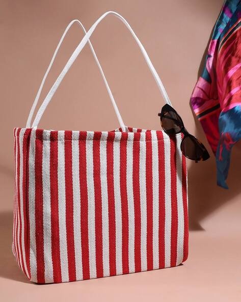 Tote Bags for Women and Girls, Ladies Handbags, Navy Stripe