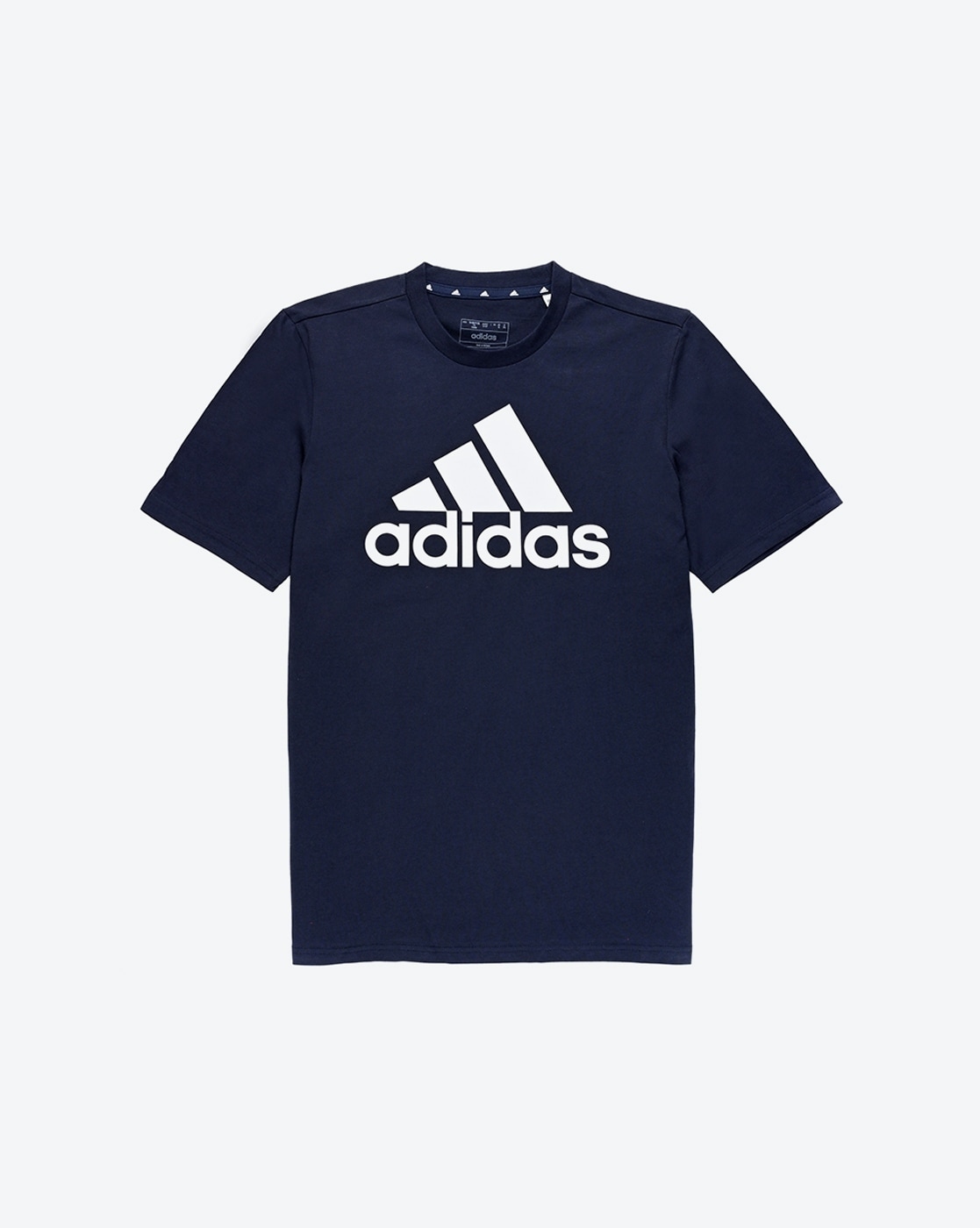 Adidas Kids Logo Print Round-Neck T-Shirt For Boys (Navy, 9-10Y)