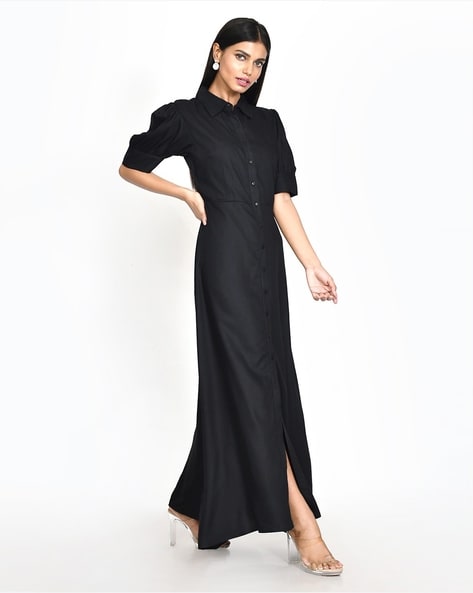 Maxi shirt cheap dress with slits