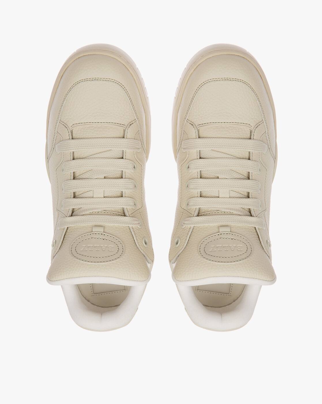 Buy Bally Kiro Leather Sneakers | White Color Men | AJIO LUXE