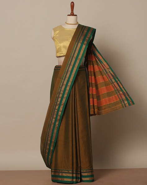 Buy Teal Sarees for Women by Arhi Online | Ajio.com