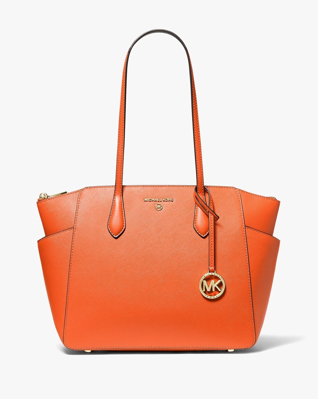 Deals Michael Kors orange tote bags