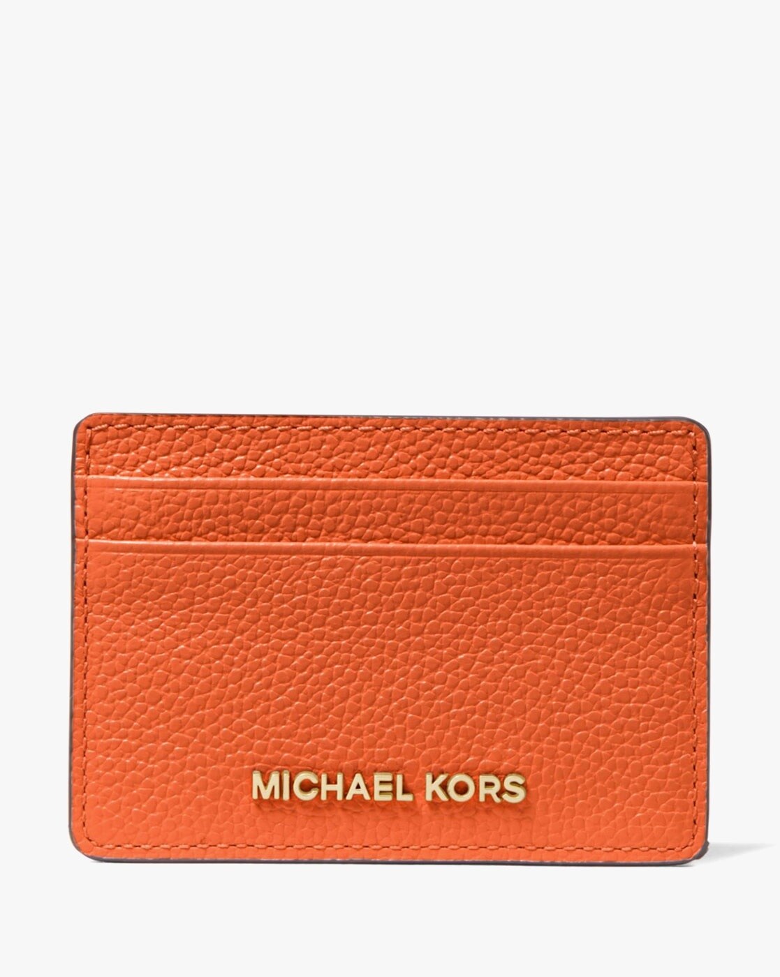 Buy Michael Kors Leather Card Holder | Orange Color Women | AJIO LUXE