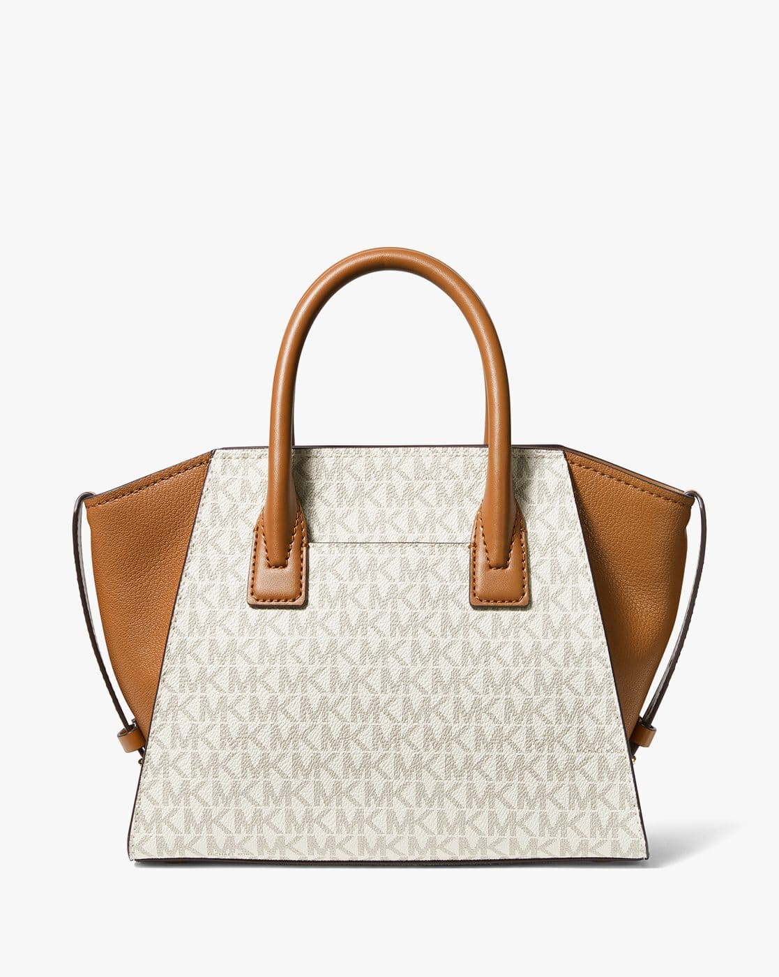 Buy Michael Kors Avril Small Logo Top-Zip Satchel | Vanilla Color