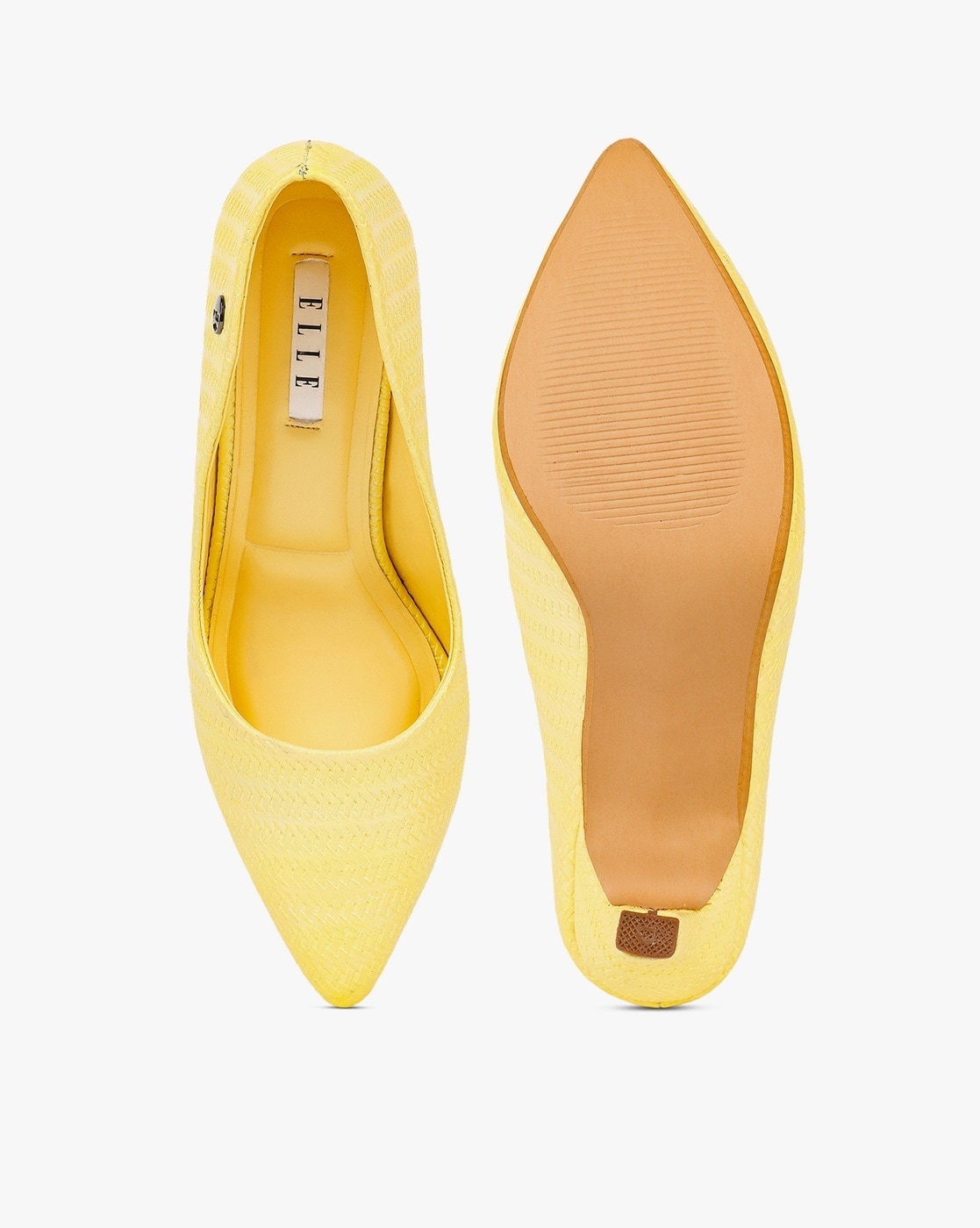 Buy Yellow Heeled Shoes for Women by JOYTOUCH Online | Ajio.com