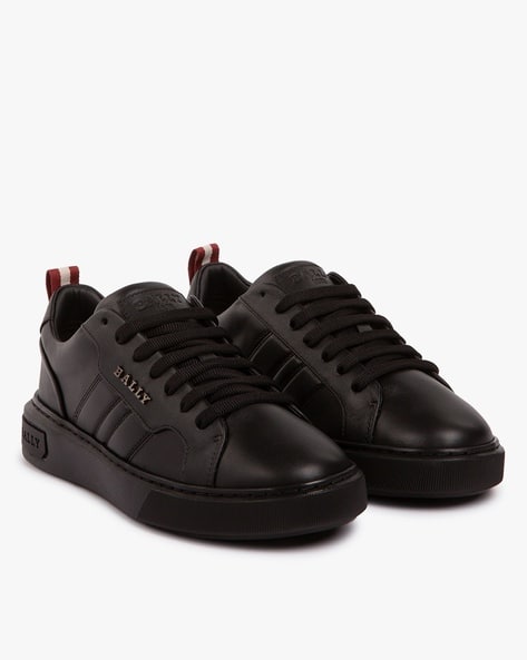 Buy Bally New Maxim Lace-Up Sneakers | Black Color Women
