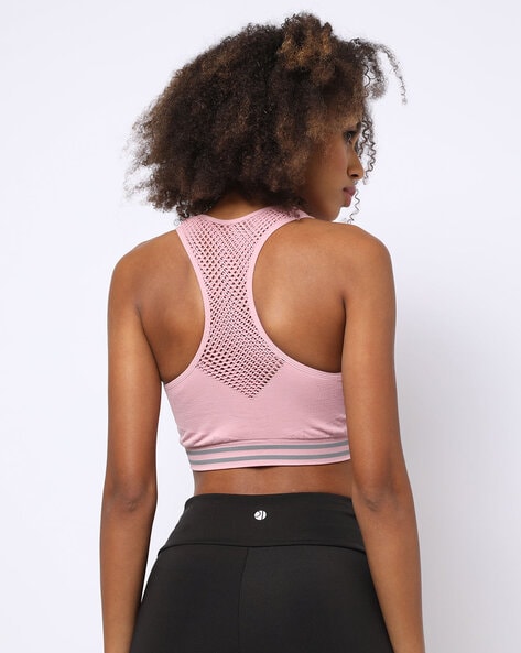 Padded Non Wired Seamless Removable Cookies Sports Bra SB05