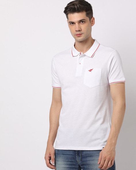 Altair Slim Fit Polo T-Shirt with Patch Pocket