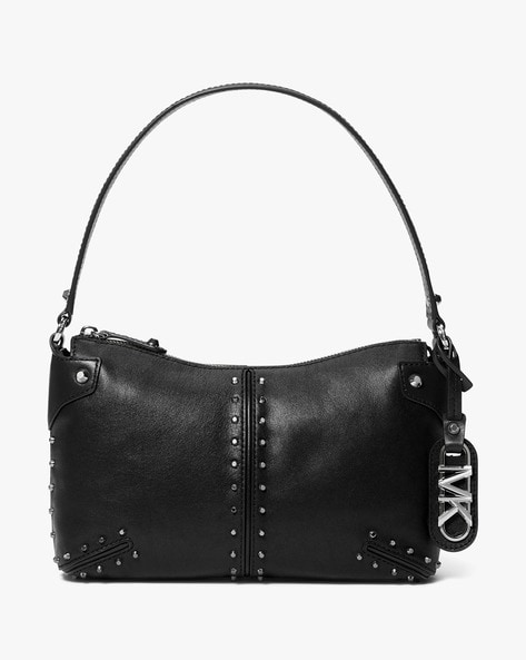 Buy Michael Kors Astor Large Studded Shoulder Bag | Black Color Women |  AJIO LUXE
