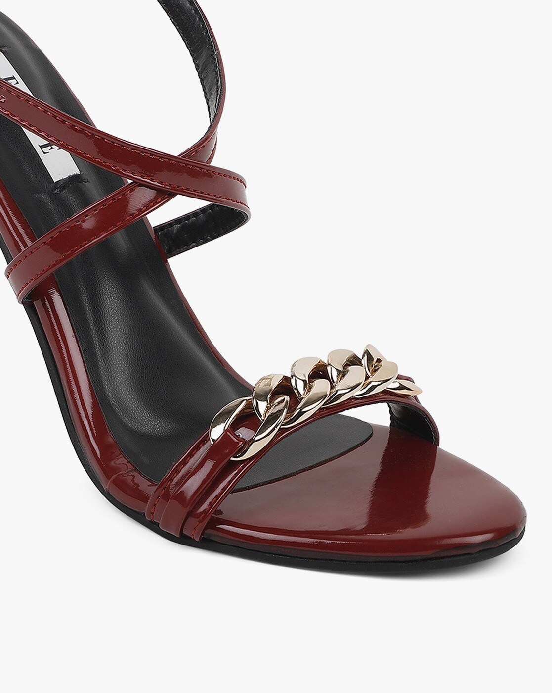 Burgundy Satin Block Heel Sandals with Tulle Back Bow, Wedding Heels