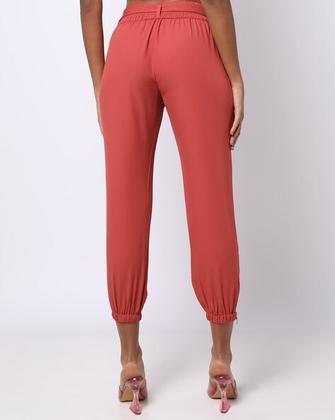 Buy Red Trousers & Pants for Women by Fig Online