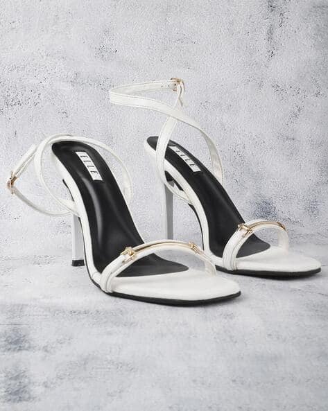 ELLE Cross Ankle Strap Stilettos