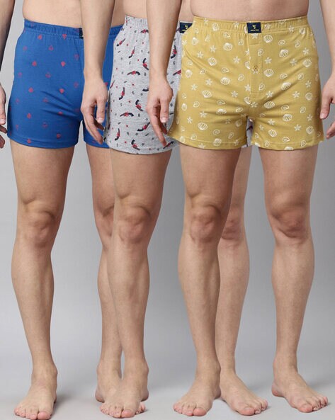 Buy Multicolored Boxers for Men by JOVEN Online