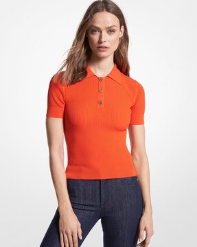 michael kors polo womens orange