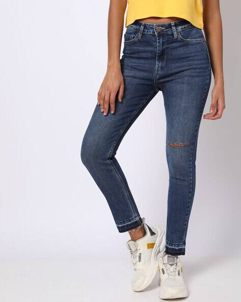 Women Dion Mid-Wash Skinny Fit Jeans