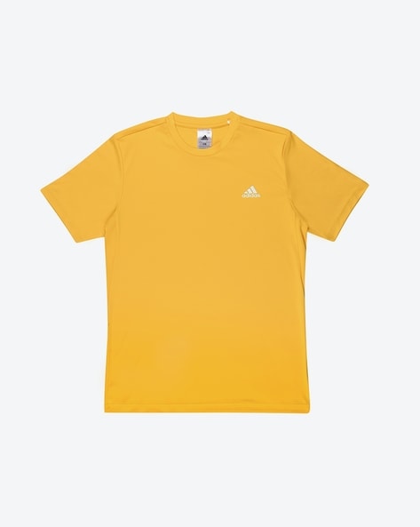 Adidas gold print t shirt best sale