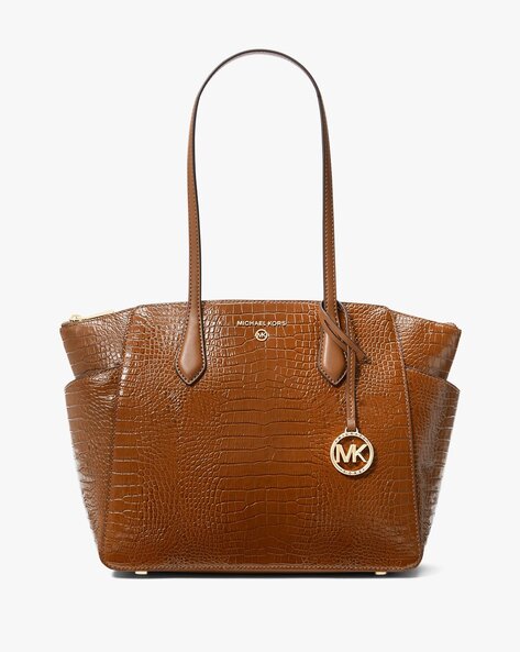 Michael kors best sale embossed leather tote