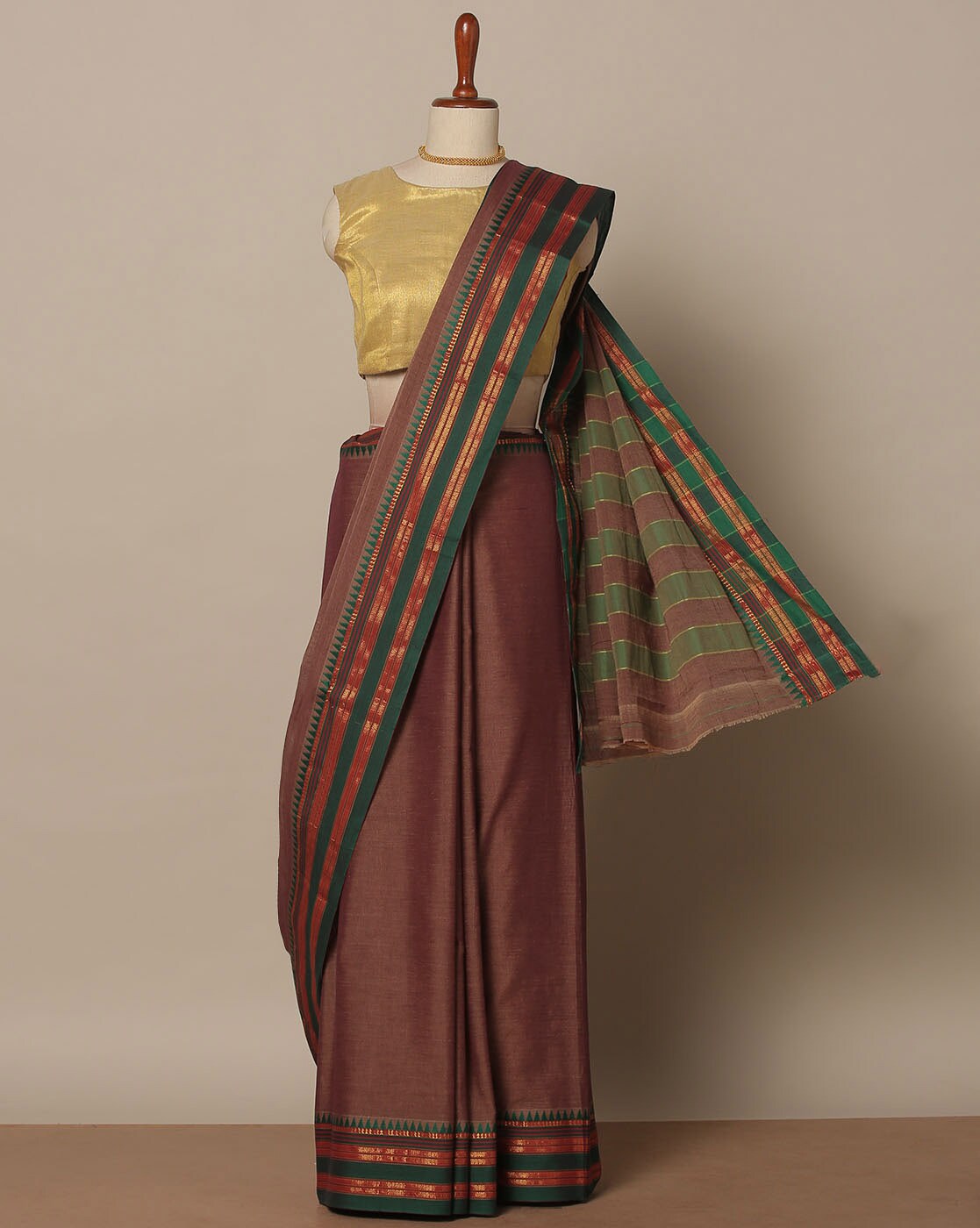 Buy Mustard Sarees for Women by Indie Picks Online | Ajio.com